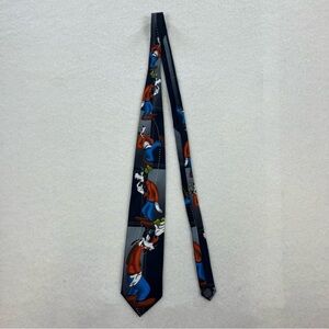 Vintage 1990's Mickey Unlimited GOOFY All Over Print Character Men's Necktie Tie